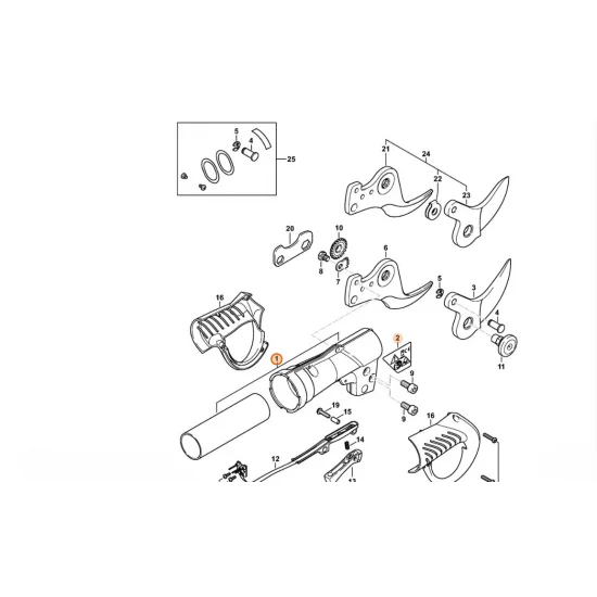 STIHL  Korpus rękojeści 4861 790 1000